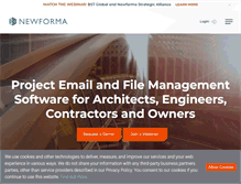 Tablet Screenshot of newforma.com